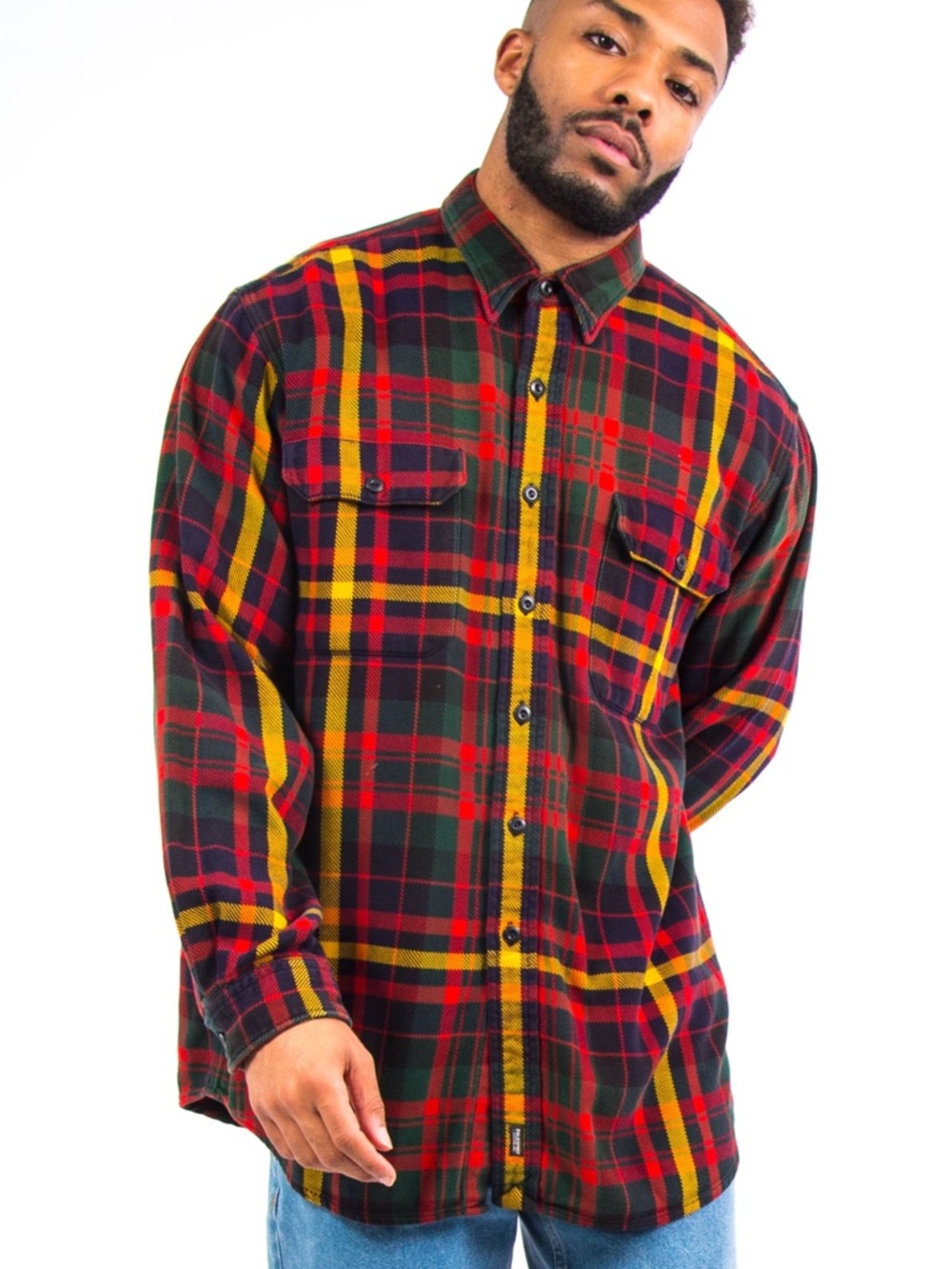 Vintage Ralph Lauren Polo Sport Thick Flannel Size Medium